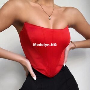 Sleeveless Off Shoulder Velvet Fashion Sexy Corset Crop Tops Vest Female Underwear Backless Bustier Top Solid